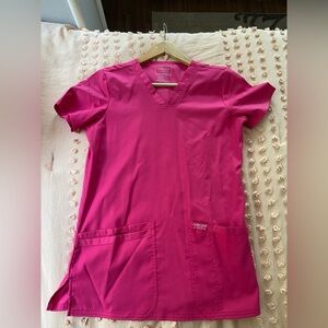 cherokee hot pink scrub set